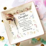 Always Remember You Are Braver Than You Believe Birth Flowers - Personalized Jewelry Dish
