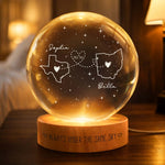 Always Under The Same Sky - Custom States, Long Distance Gifts - Personalized Night Light