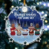 Always Under The Same Sky - Personalized Acrylic Ornament