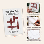 Best Team Ever Scrabble - Personalized Cards