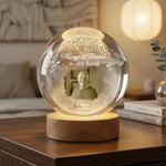 Always & Forever In Our Hearts Memorial Gift - Personalized Night Light