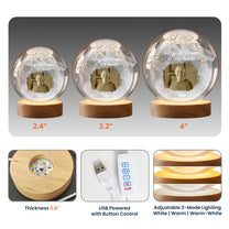 Always & Forever In Our Hearts Memorial Gift - Personalized Night Light