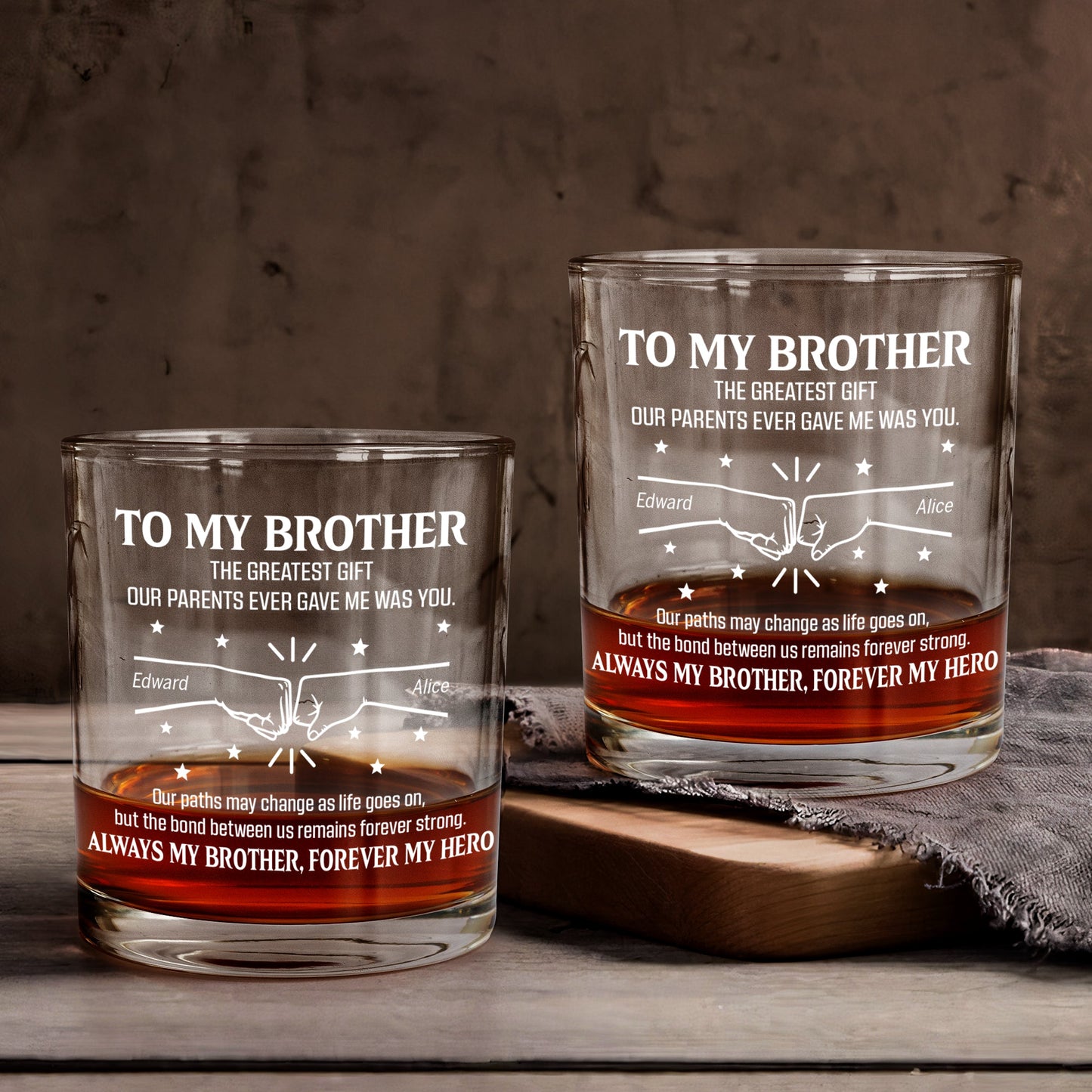 Always_My_Brother_Forever_My_Hero_Personalized_Whiskey_Glass_1