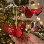 Always-With-You-Memorial-Custom-Photo-Caridnal-Bird-Humming-Bird-Butterfly-Personalized-Ornament-1