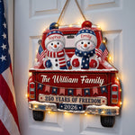 America 250th Anniversary Christmas Gifts For Mom, Dad - Personalized Wood Sign