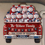 America 250Th Anniversary Christmas - Personalized Car Visor Clip