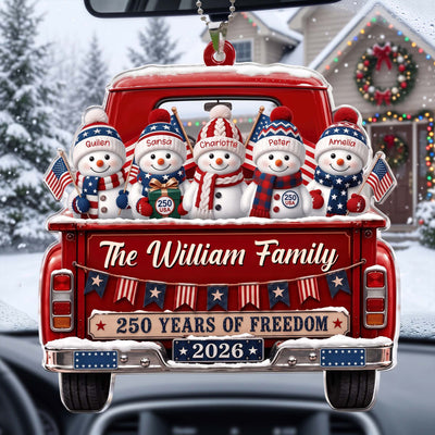 America 250Th Anniversary Christmas - Personalized Rear View Mirror Accessory