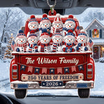 America 250Th Anniversary Christmas - Personalized Rear View Mirror Accessory