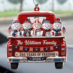 America 250Th Anniversary Christmas - Personalized Rear View Mirror Accessory