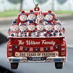 America 250Th Anniversary Christmas - Personalized Rear View Mirror Accessory