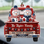 America 250Th Anniversary Christmas - Personalized Rear View Mirror Accessory