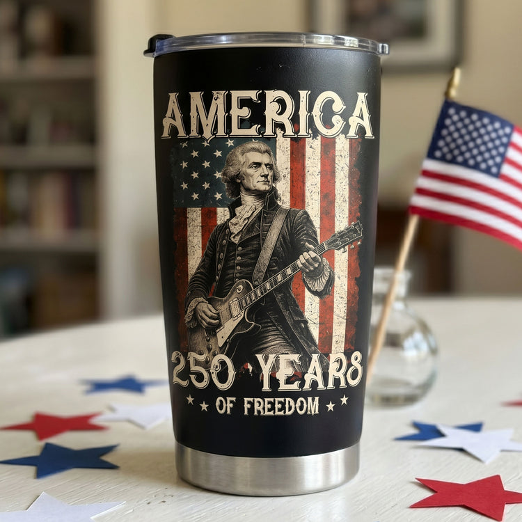 America-1776-2026-Presidents-Playing-Instruments-Personalized-Tumbler-1