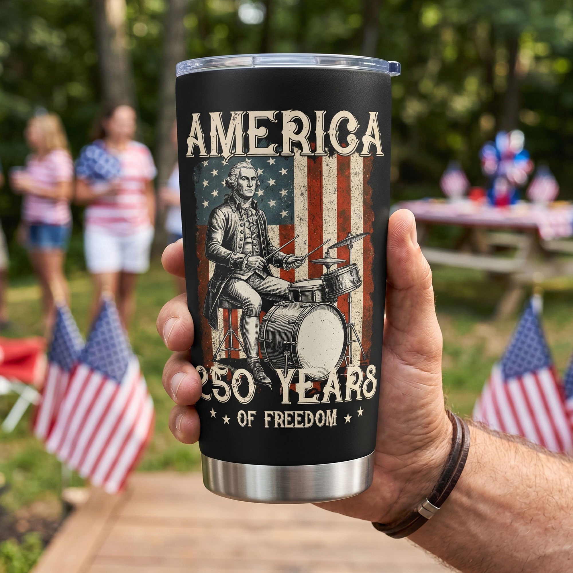 America-1776-2026-Presidents-Playing-Instruments-Personalized-Tumbler-2