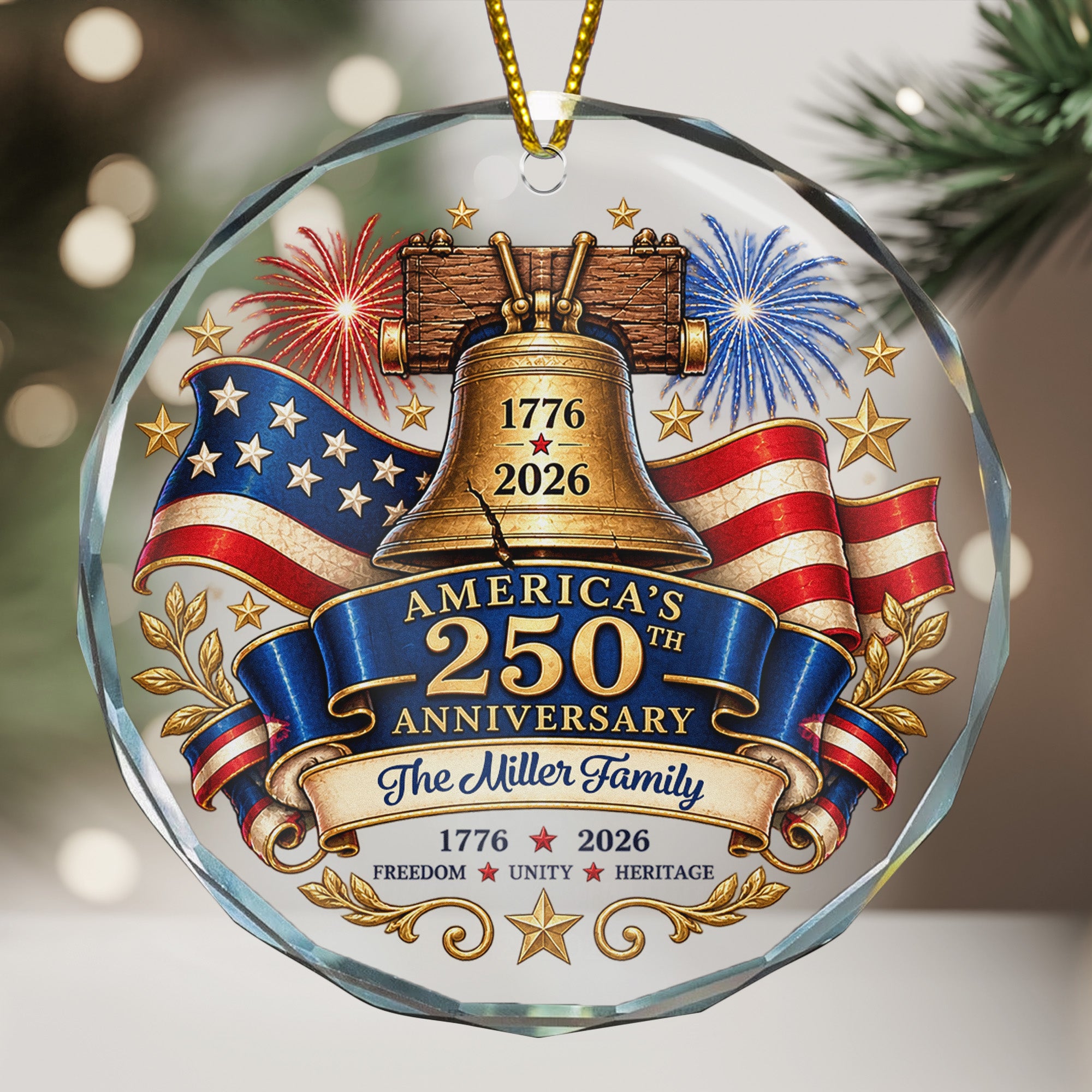 America-250Th-Anniversary-Christmas-Gift-For-Family-Mom-Dad-Personalized-Ornament-4