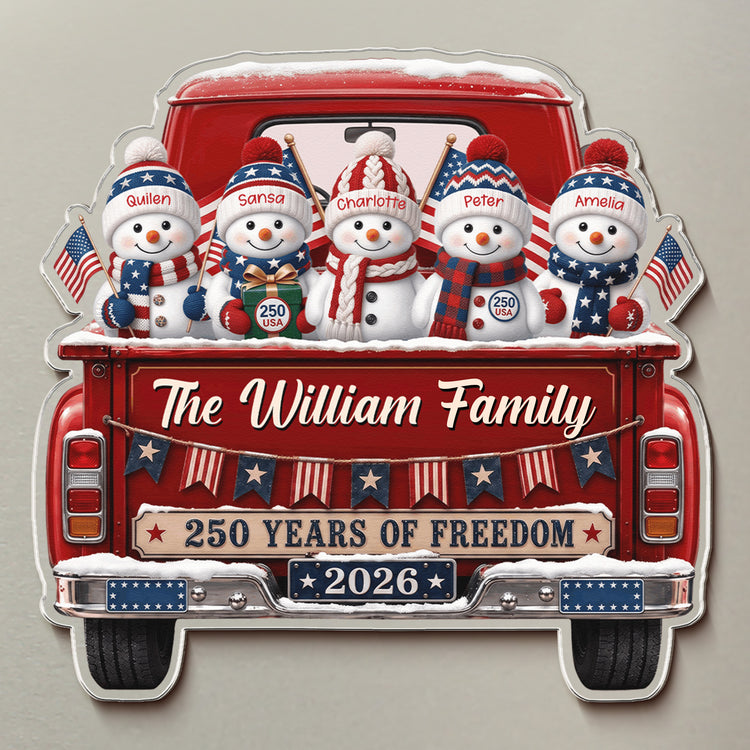 America-250Th-Anniversary-Christmas-Gifts-For-Mom,-Dad,-Family-Personalized-Magnet-5