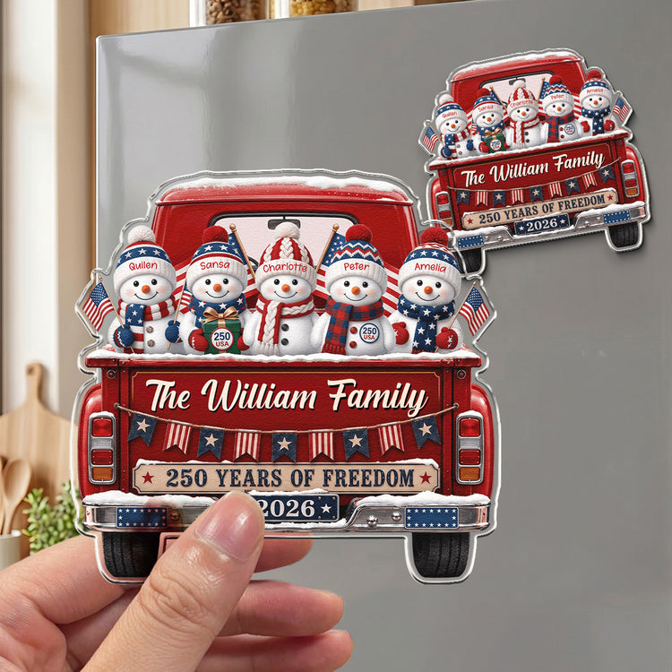 America-250Th-Anniversary-Christmas-Gifts-For-Mom,-Dad,-Family-Personalized-Magnet-6
