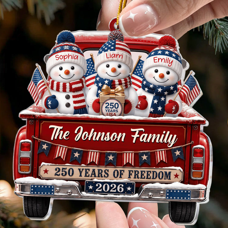 America-250Th-Anniversary-Christmas-Gifts-For-Mom,-Dad,-Family-Personalized-Ornament2