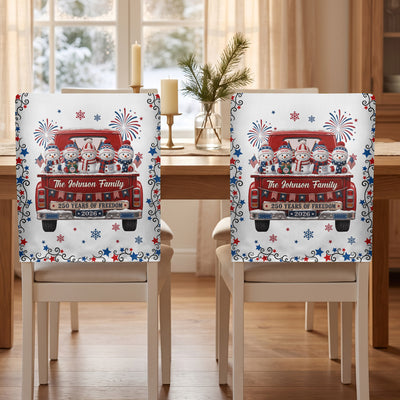 America 250Th Anniversary Christmas Gifts For Mom, Family - Personalized Chair Back Cover