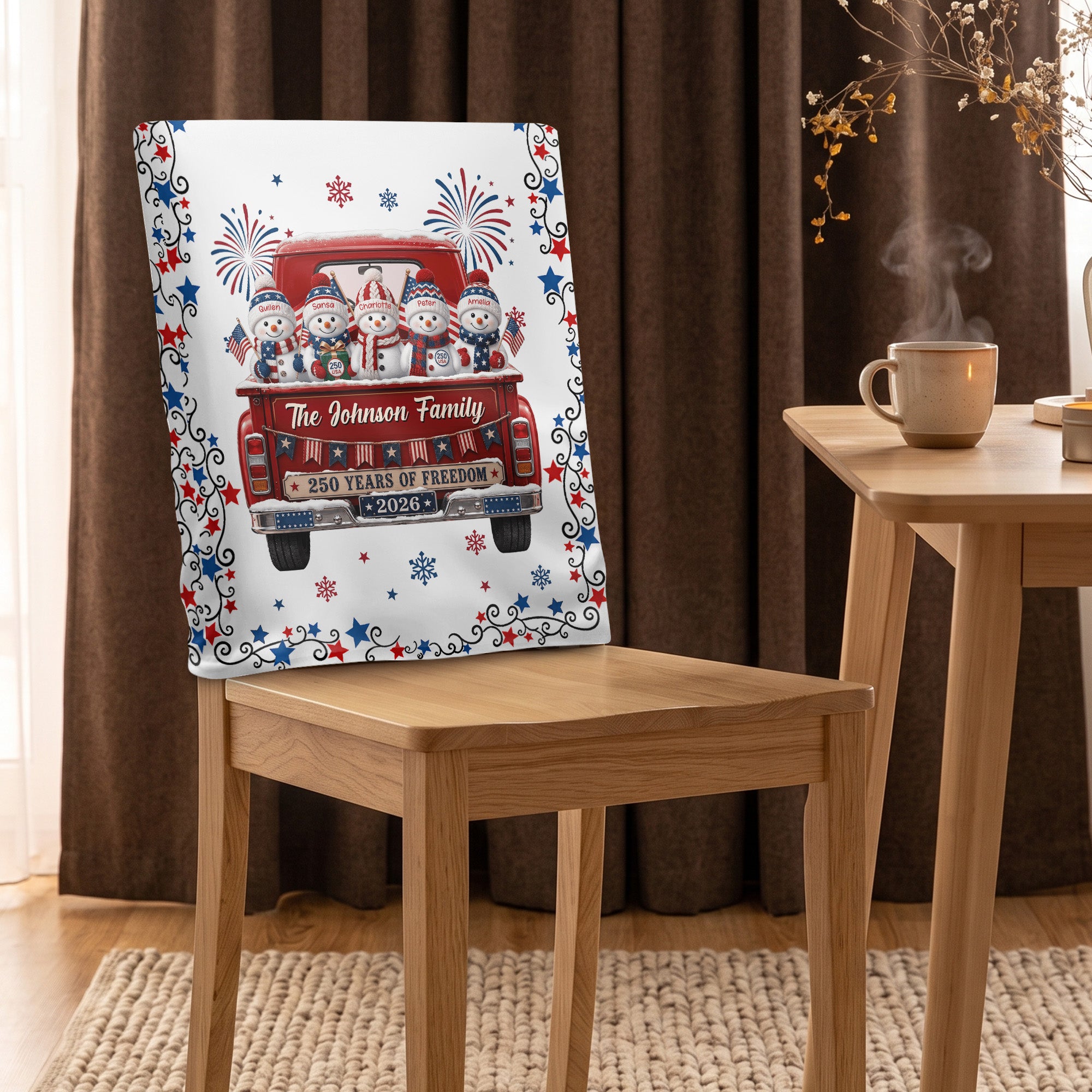 America-250Th-Anniversary-Christmas-Gifts-For-Mom,-Family-Personalized-Chair-Back-Cover-2