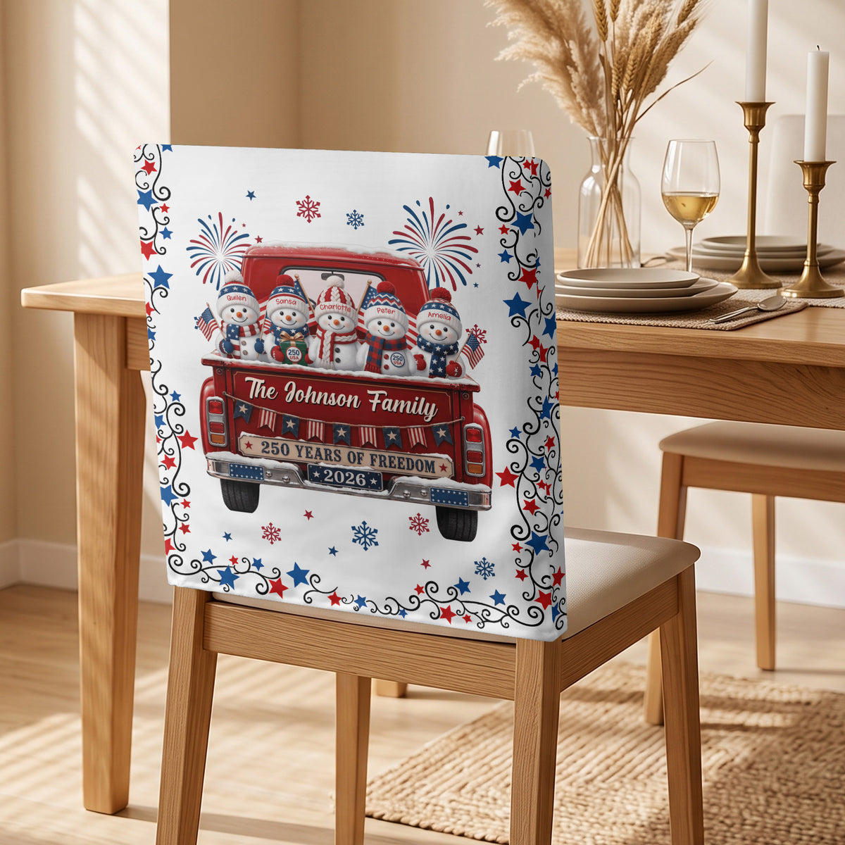 America-250Th-Anniversary-Christmas-Gifts-For-Mom,-Family-Personalized-Chair-Back-Cover-5