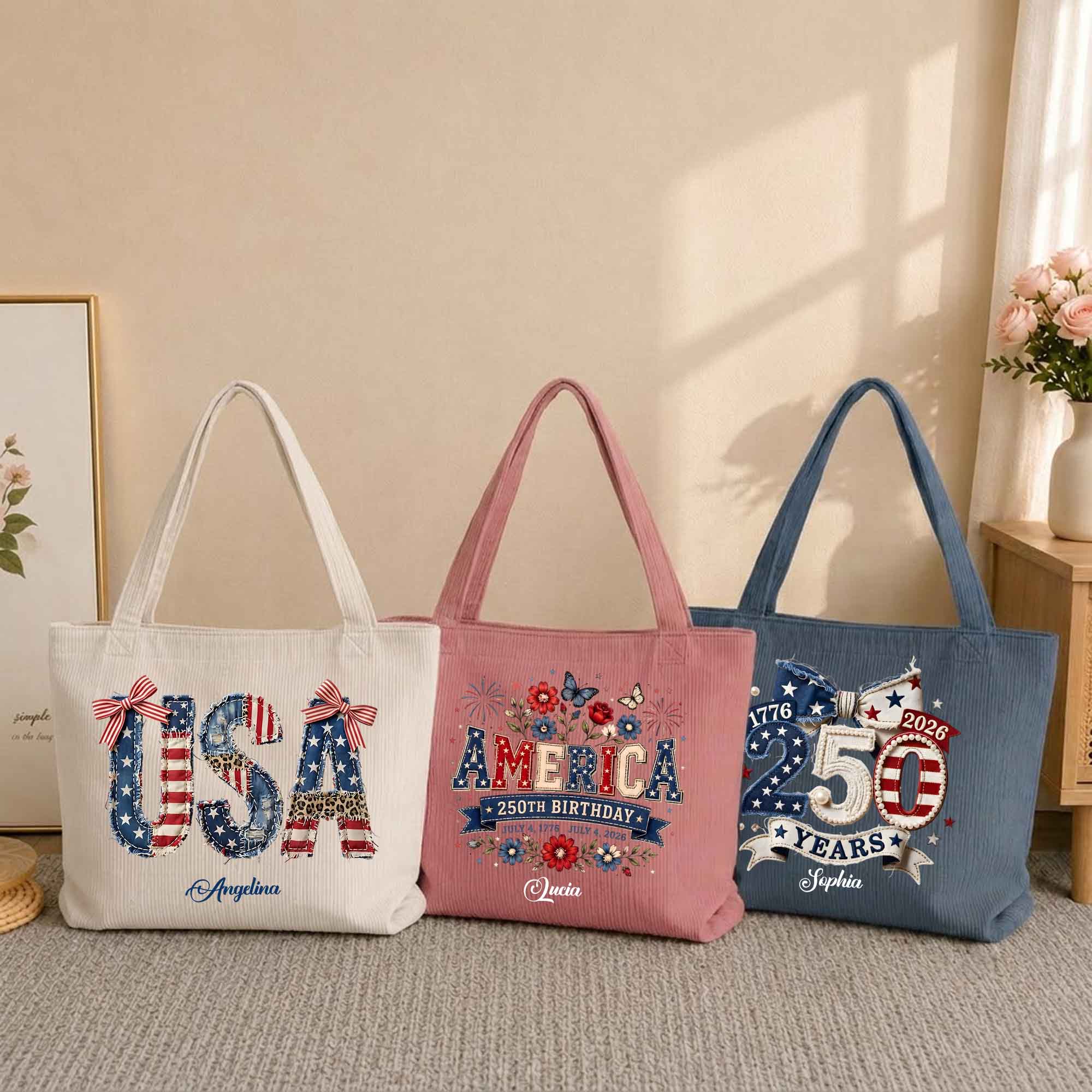 America-250Th-Anniversary-Faux-Pattern-Personalized-Tote-Bag-2