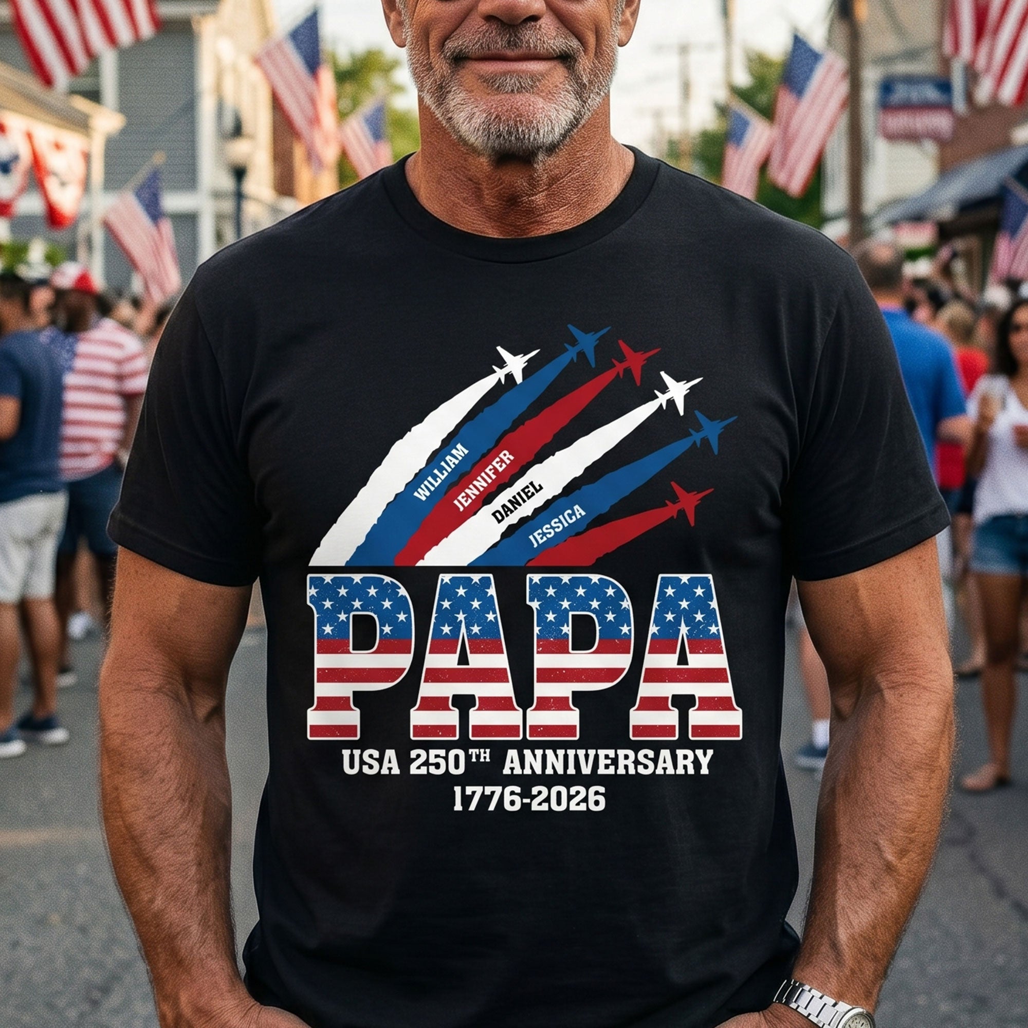 America-250Th-Anniversary-Gifts-For-Dad,-Grandpa-Personalized-Shirt-1