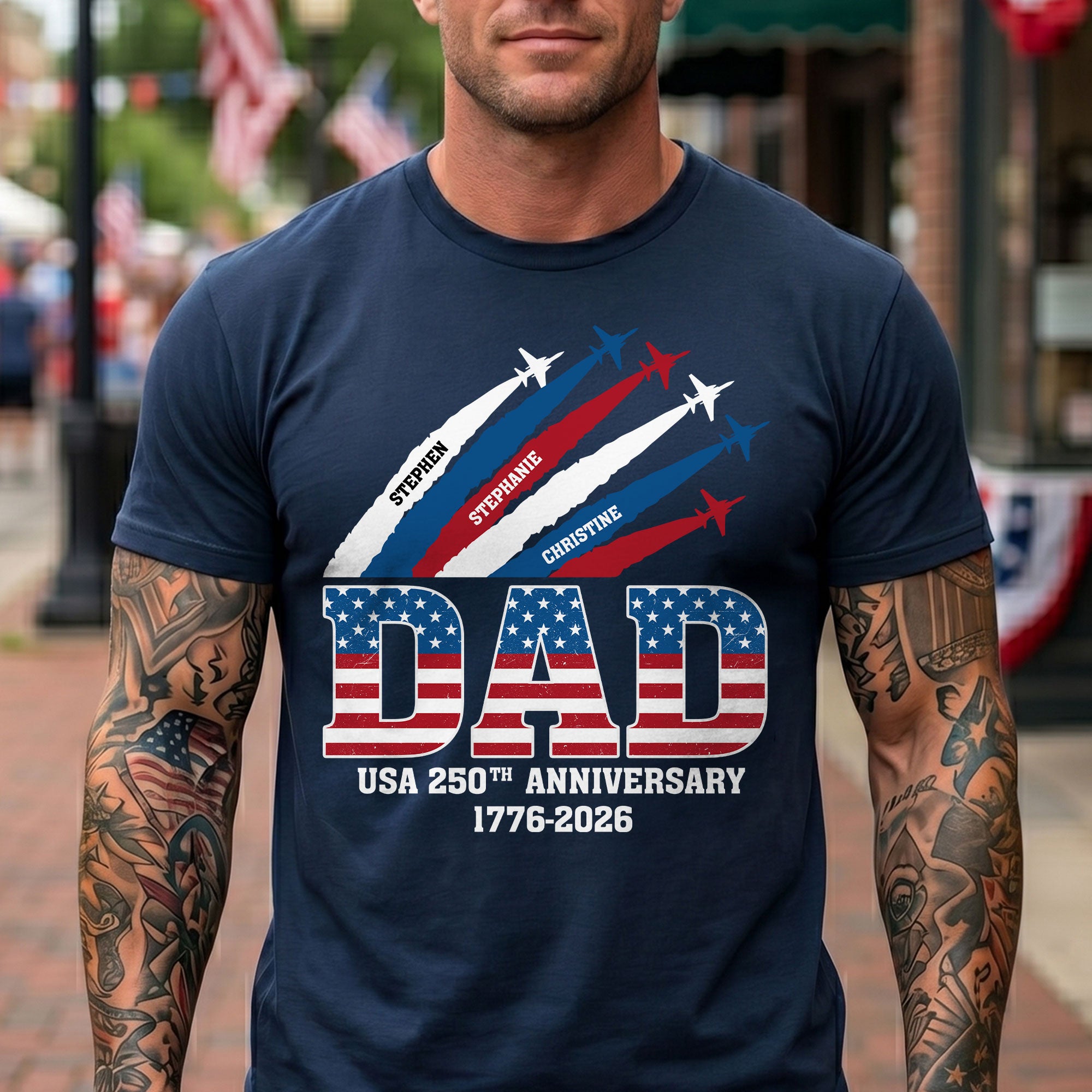 America-250Th-Anniversary-Gifts-For-Dad,-Grandpa-Personalized-Shirt-3