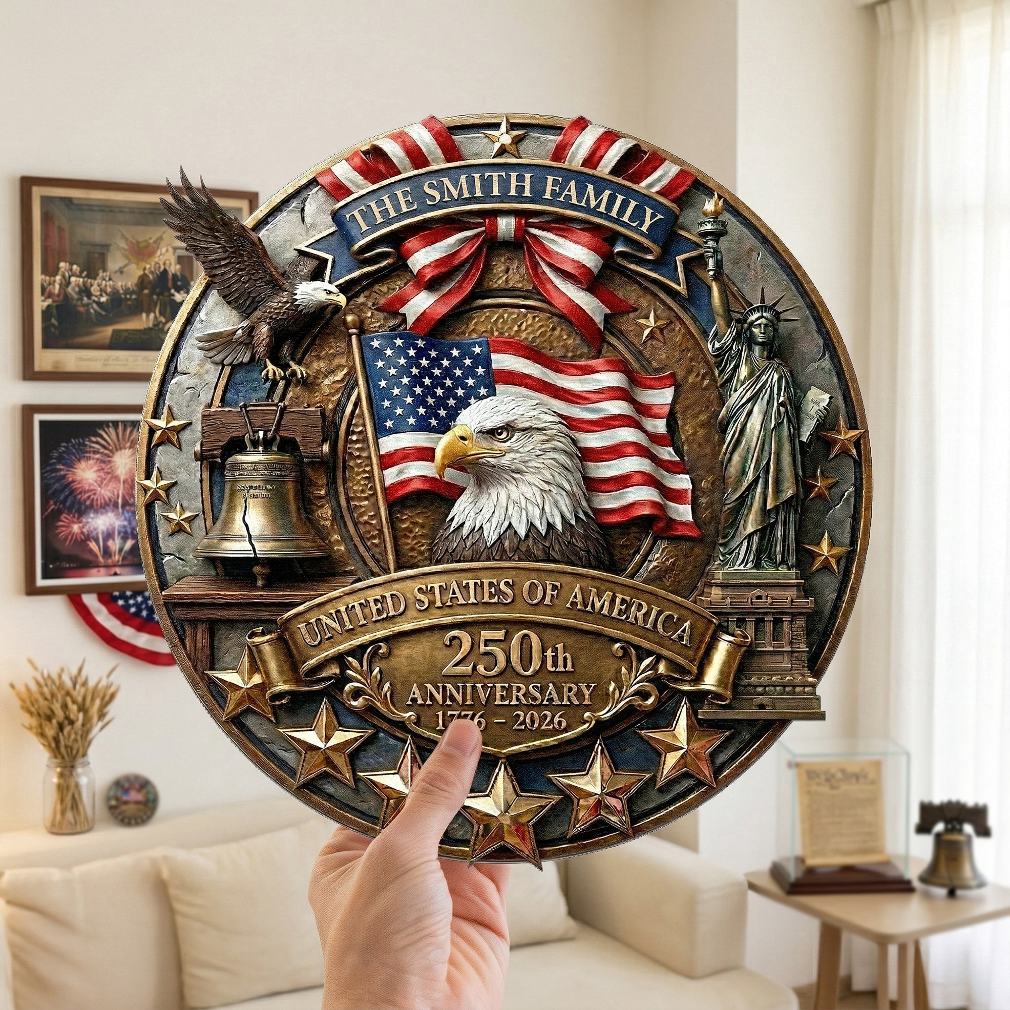 America_250Th_Anniversary_Patriotic_2026_Personalized_Metal_Sign_3