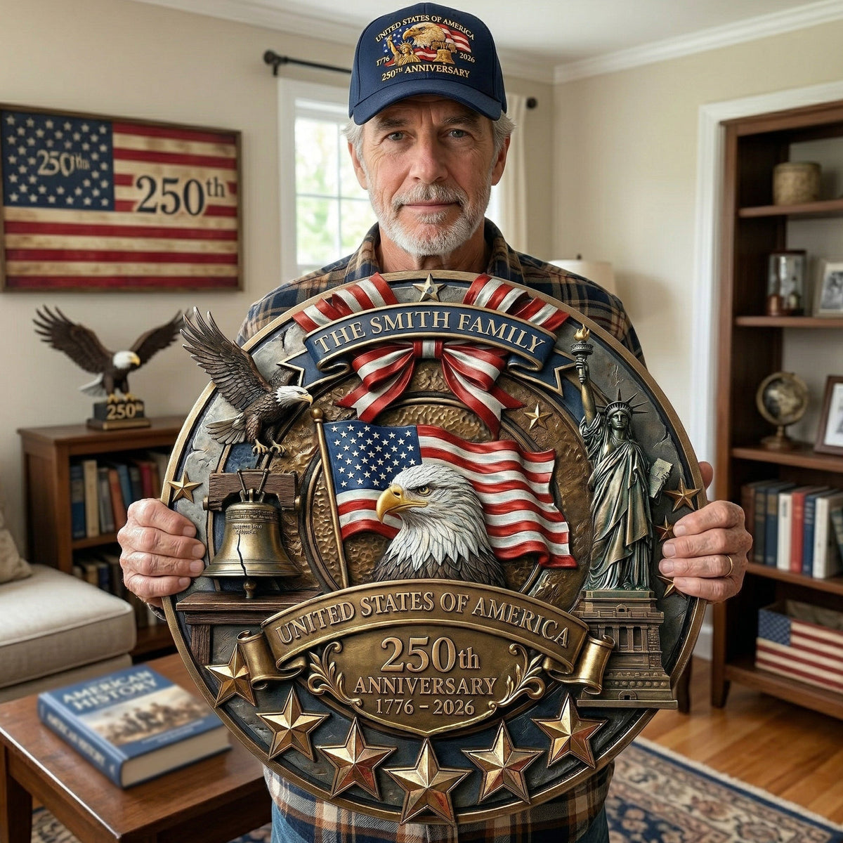 America_250Th_Anniversary_Patriotic_2026_Personalized_Metal_Sign_5