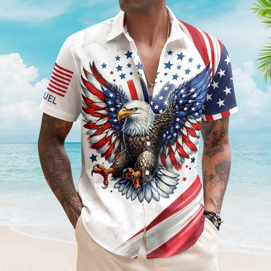 America_250Th_Anniversary_Usa_Pride_Patriotic_Eagle_Personalized_Hawaiian_Shirt_1