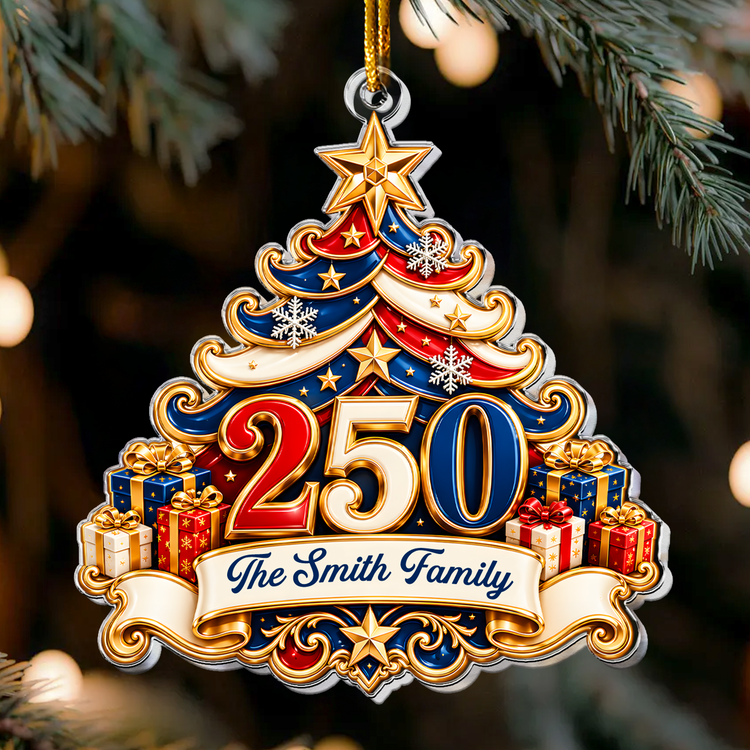 America-250Th-Gift-For-Mom,-Dad,-Family-Personalized-Ornament-3