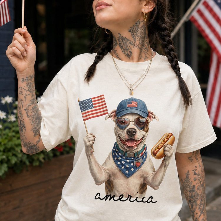 America-Custom-Pet-Portrait-Patriotic-Funny-Style-4th-Of-July-Shirt-Personalized-Shirt-2
