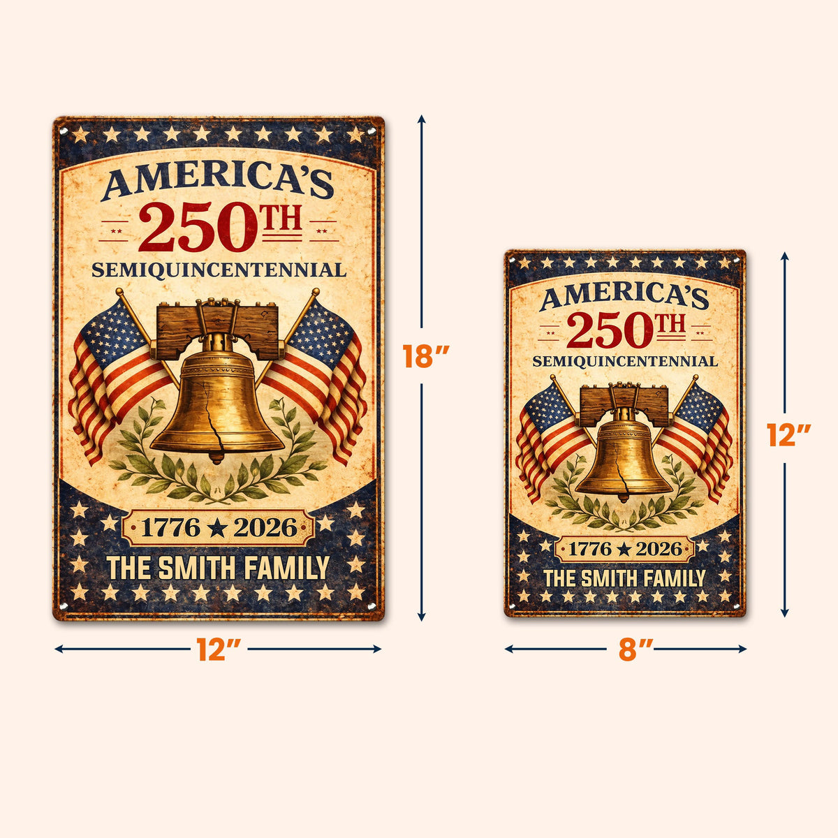 America_S_250Th_Semiquincentennial_Personalized_Metal_Sign_5