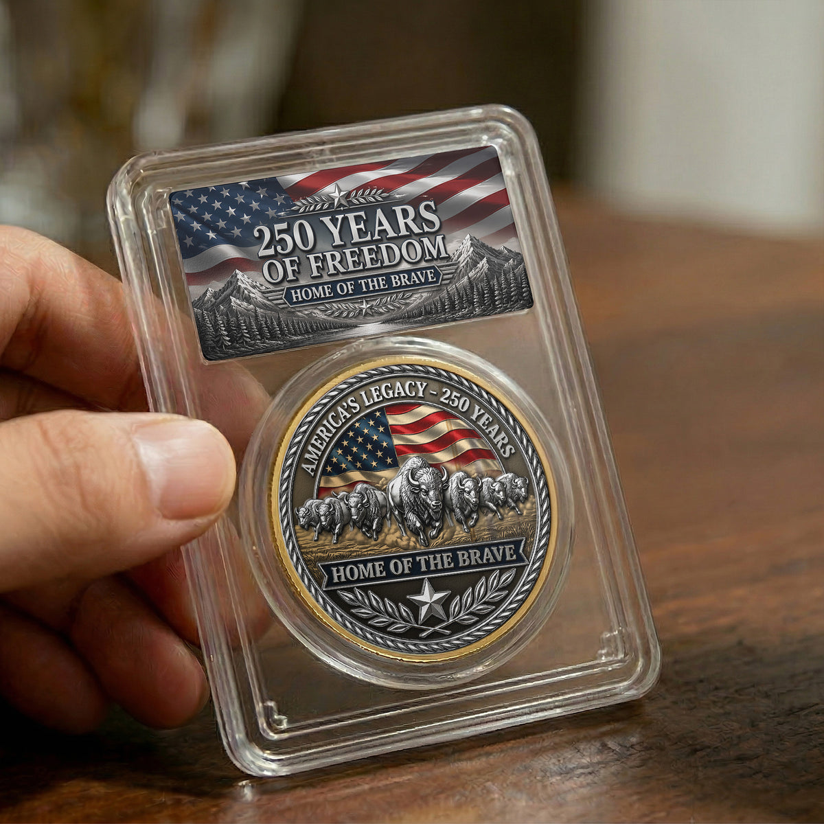 America's Legacy 250 Years Bison - Coin