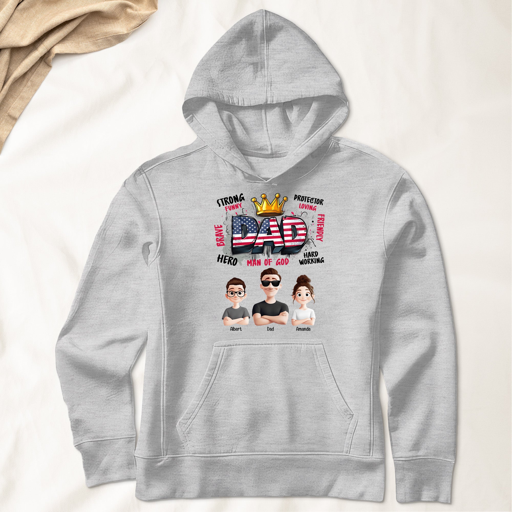 American Dad Man Of God - Personalized Shirt