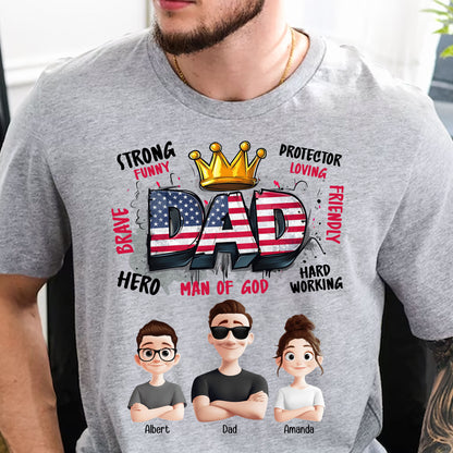 American Dad Man Of God - Personalized Shirt