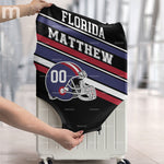 American Football Custom Name And Number - Personalized Luggage Cover