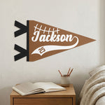 American Football Player Custom Name And Number - Personalized Pennant 2