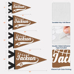 American Football Player Custom Name And Number - Personalized Pennant 5