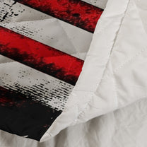 American Freedom Flag Patriotic Design - Custom Quilt Set