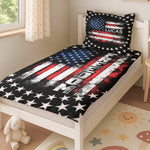 American Freedom Flag Patriotic Design - Custom Quilt Set