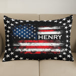 American Freedom Flag Patriotic Design - Custom Quilt Set