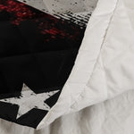 American Freedom Flag Patriotic Design - Custom Quilt Set