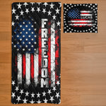 American Freedom Flag Patriotic Design - Custom Quilt Set