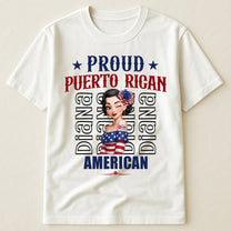 American Grown With Mexican Puerto Rican Cuban Hispanic Roots - Personalized Shirt