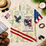 American Pride Patriotic 250Th Anniversary Eagle - Personalized Hawaiian Shirt