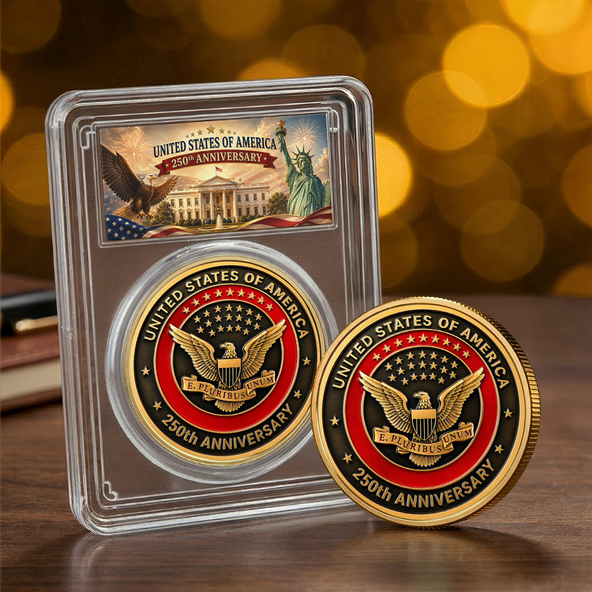 American Symbol 250 Years Of Freedom Great Seal - Coin