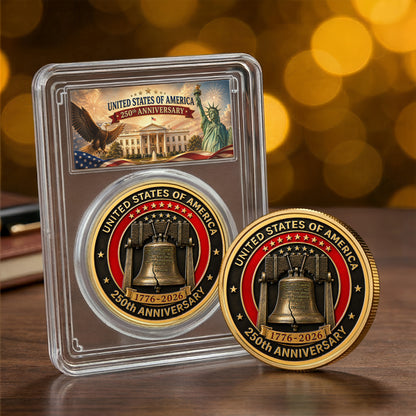 American Symbol 250 Years Of Freedom Liberty Bell - Coin