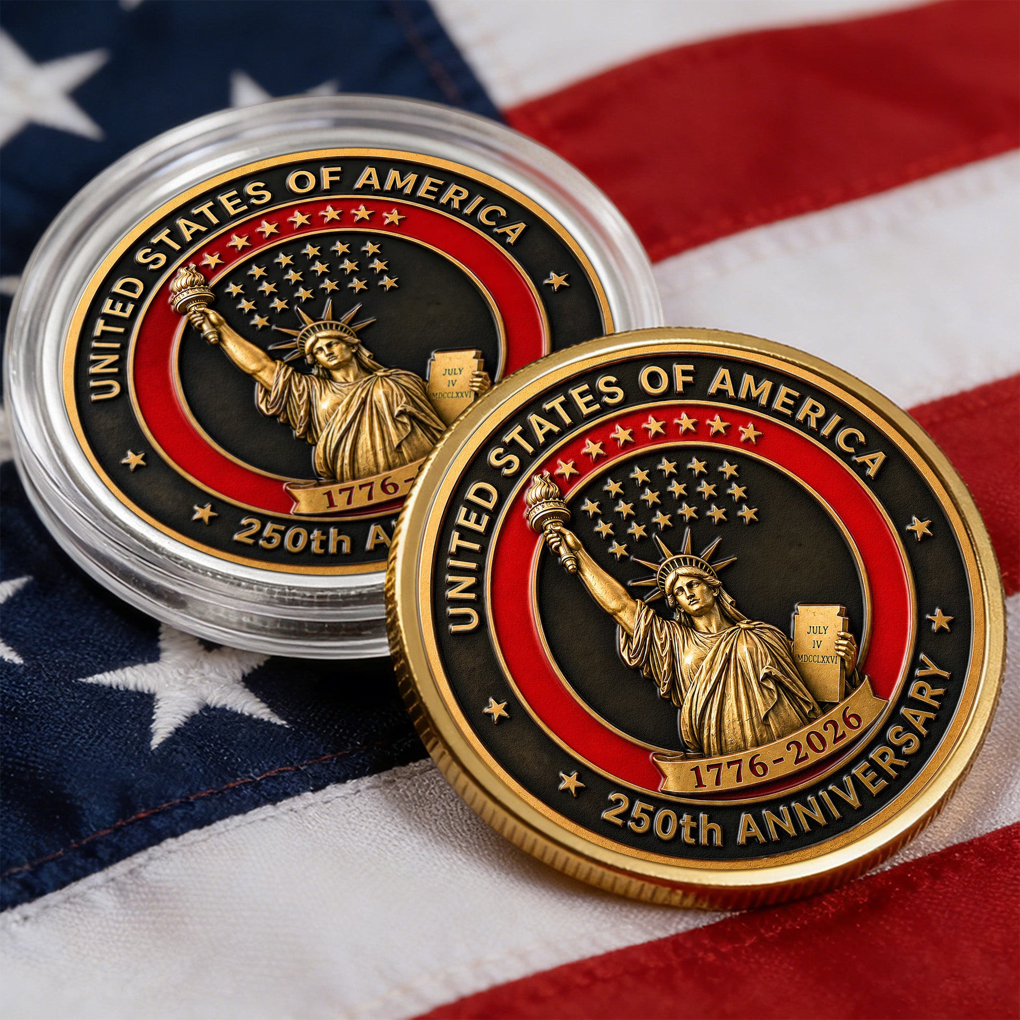 American Symbol 250 Years Of Freedom Statue Of Liberty - Coin
