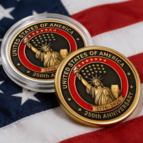 American Symbol 250 Years Of Freedom Statue Of Liberty - Coin